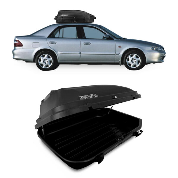 Baú Maleiro De Teto Motobul 270 Litros MAZDA-626 Preto
