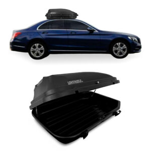 Baú Maleiro De Teto Motobul 270 Litros MERCEDES-C180 Preto