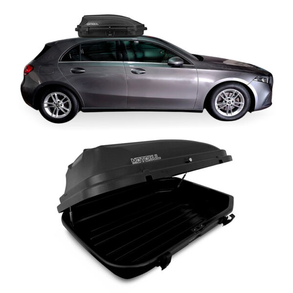 Baú Maleiro De Teto Motobul 270 Litros MERCEDES-CLASSE-A Preto