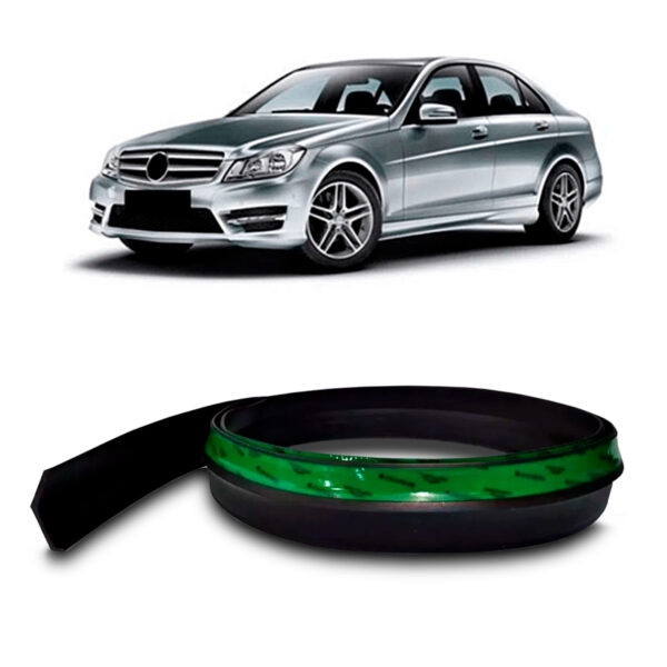 Saia Spoiler Para MERCEDES-CLASSE-C Z Lip Borracha Esportivo Ez