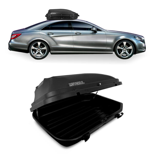 Baú Maleiro De Teto Motobul 270 Litros MERCEDES-CLS-350 Preto