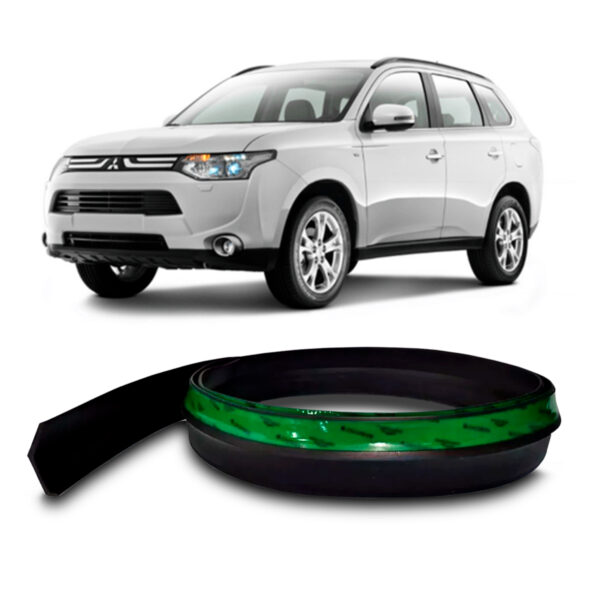 Saia Spoiler Para MITSUBISHI-OUTLANDER Z Lip Borracha Esportivo Ez