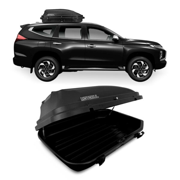 Baú Maleiro De Teto Motobul 270 Litros MITSUBISHI-PAJERO Preto