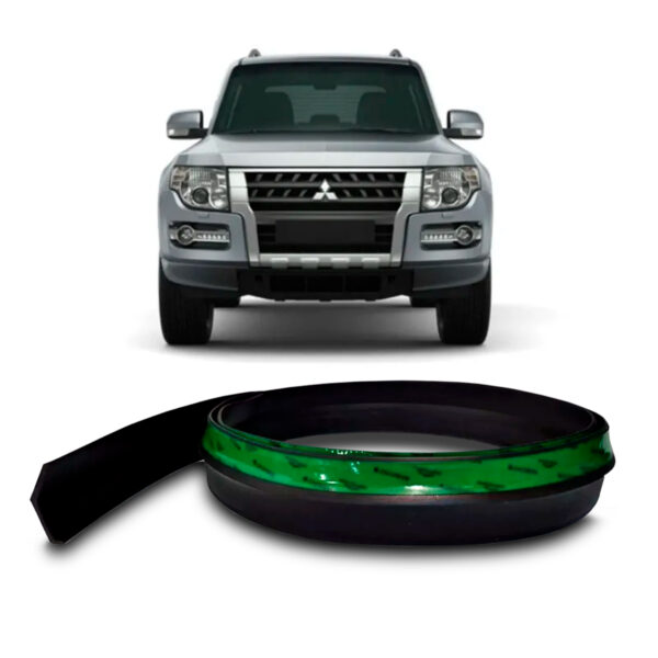 Saia Spoiler Para MITSUBISHI-PAJERO Z Lip Borracha Esportivo Ez