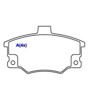 PASTILHA DIANTEIRA UNO 1.5 1.6R TIPO 1.6