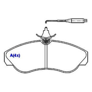 Jogo De Pastilha De Freio Dianteira Ducato Boxer Syl 1182
