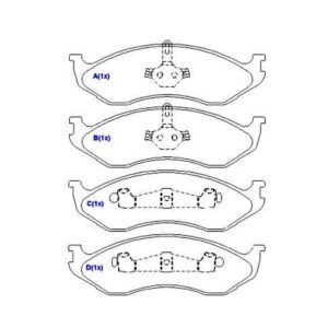 Pastilha Dianteira Grand Cherokee 1991 Ate 1999