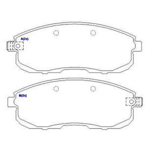 PASTILHA DIANTEIRA SENTRA 1.8 / 2.0 07 EM DIANTE --