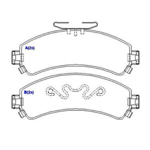 Pastilha Dianteira Blazer S10 4x4 1997 Ate 2005
