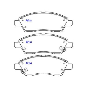 PASTILHA DIANTEIRA MARCH 1.0 1.6 16V VERSA 1.6 16V 12 ...
