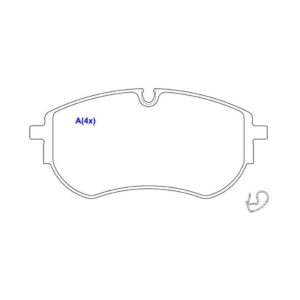 PASTILHA DIANTEIRA AMAROK V6 3.0 18/...