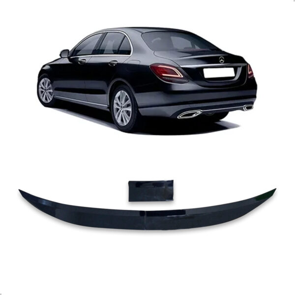 Aerofólio Para Mercedes C180 Sedan Black Piano Autocolante