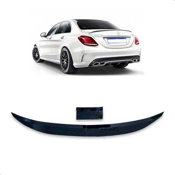 Aerofólio Para Mercedes Classe C Sedan Black Piano Autocolante