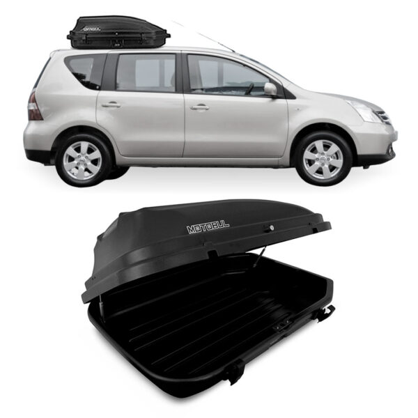 Baú Maleiro De Teto Motobul 270 Litros NISSAN-LIVINA Preto