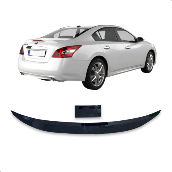 Aerofólio Para NISSAN MAXIMA Sedan Black Piano Autocolante