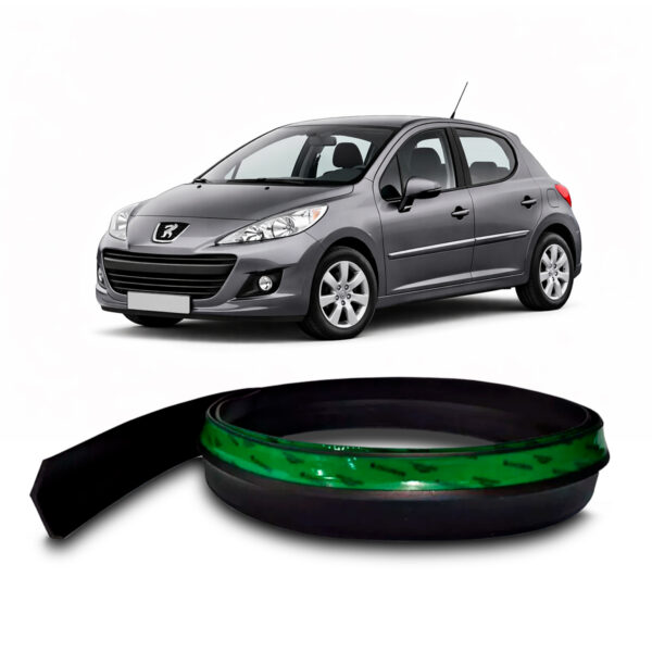 Saia Spoiler Para PEUGEOT-208 Z Lip Borracha Esportivo Ez
