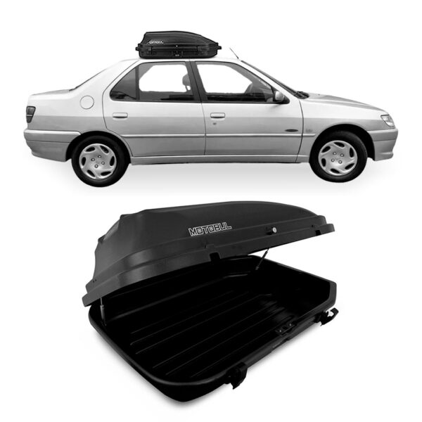 Baú Maleiro De Teto Motobul 270 Litros PEUGEOT-306 Preto