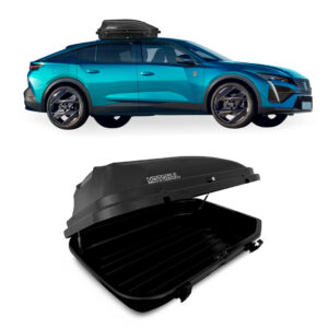 Baú Maleiro De Teto Motobul 270 Litros PEUGEOT-408 Preto