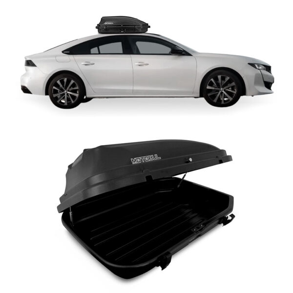 Baú Maleiro De Teto Motobul 270 Litros PEUGEOT-508 Preto