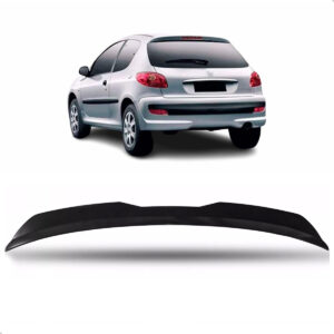 Aerofólio Universal Para Peugeot 207 Black Piano Sem Led