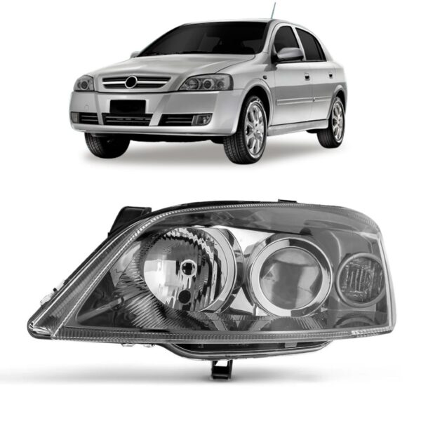 Farol Astra 03 04 05 06 A 12 Manual Fume Cronomix 1ª Linha - Esquerdo/motorista