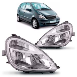 Farol Para Mercedes Benz Classe A 2003 A 2005 Liso 1a Linha Esquerdo/motorista