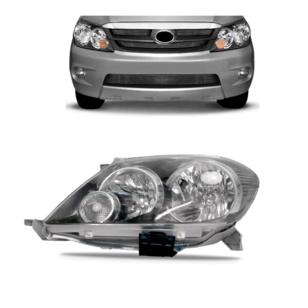 Farol Hilux Sw4 2004 A 2008 Cromomix 1ª Linha Esquerdo/motorista