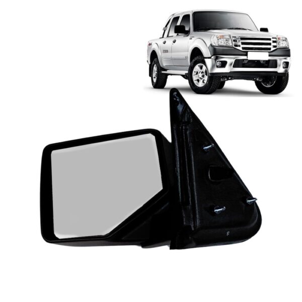Retrovisor Ranger 2010 2011 2012 Elétrico Preto Capa Fixa Lado Esquerdo