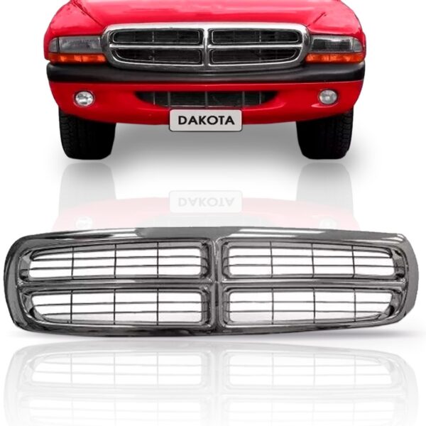 Tela Frontal Central Dakota 1997 A 2005 Cromado