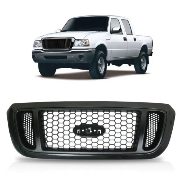 Grade Radiador Ranger 2005 Á 2009 Colmeia Moldura 1a Linha Preto