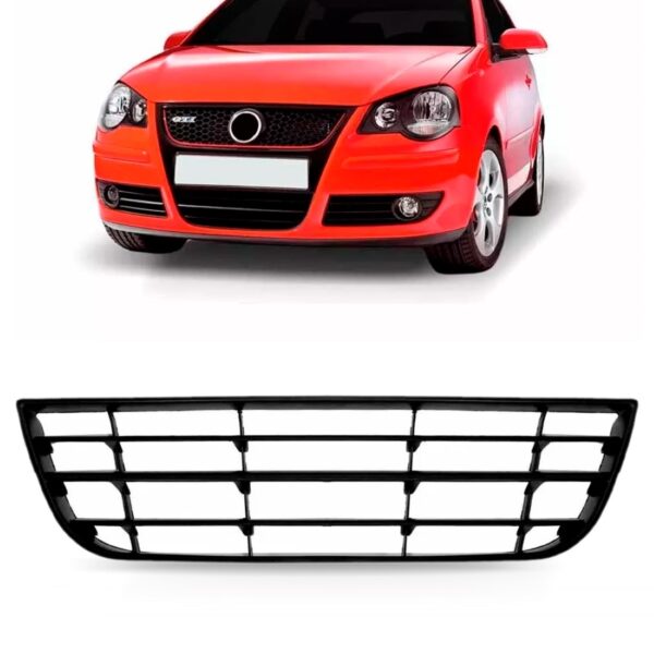 Grade Central Parachoque Polo 2007 2008 2009 A 2011 1a Linha Preto