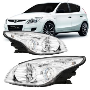 Farol Para I30 2008 2009 2010 2011 Cromado Le Esquerdo/motorista