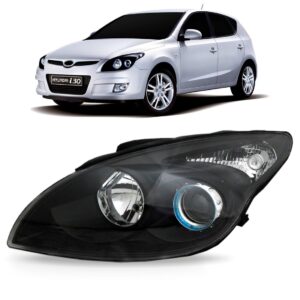 Farol I30 2008 2009 2010 2011 2012 Mascara Negra Esquerdo