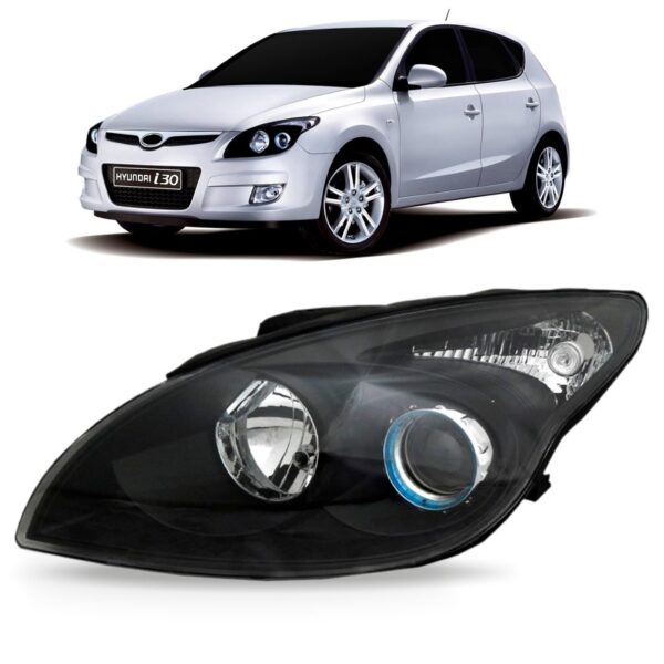 Farol I30 2008 2009 2010 2011 2012 Mascara Negra Esquerdo