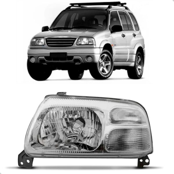 Farol Grand Vitara 1998 A 2007 Tracker 2001 A 2009 Lado Esquerdo