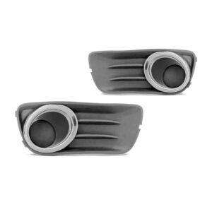 Par Moldura Milha Palio Fire Way 2009 A 2015 S/furo Aro Crom Cinza