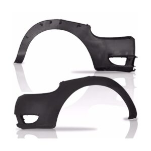 Parachoque Dianteiro Ka 2002 03 A 2007 Preto Parte Lateral Esquerdo/motorista