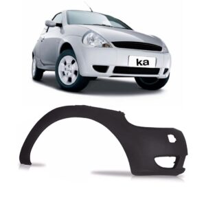 Parachoque Dianteiro Ka 2002 03 A 2007 Preto Parte Lateral Direito/passageiro