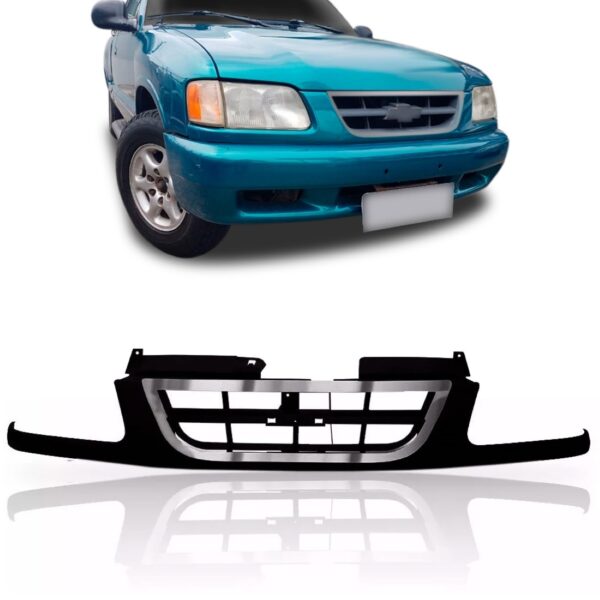 Grade Radiador S10 1995 96 97 1998 Moldura Cromada Pronto Para Pintura