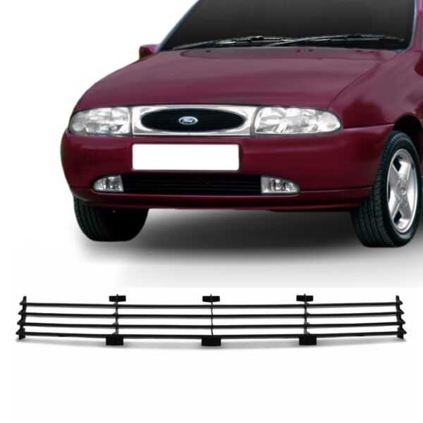 Grade Fiesta 1996 97 98 1999 Inferior Com Furo 1a Linha Preto