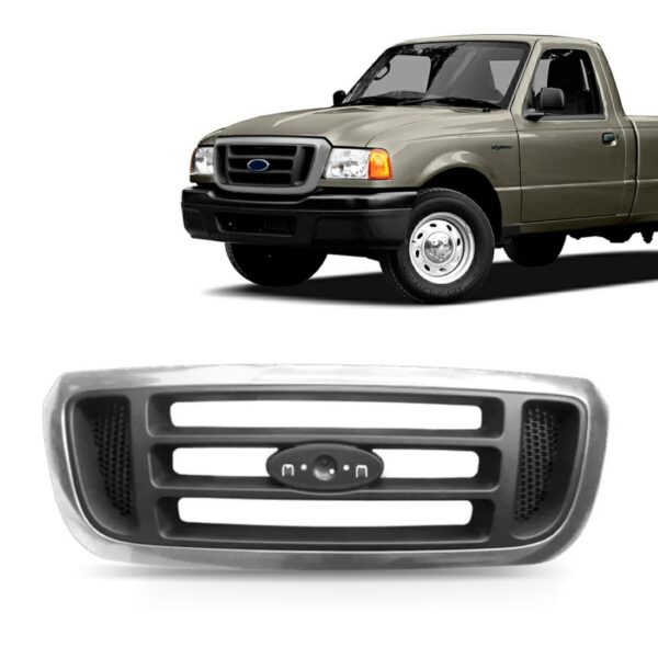 Grade Radiador Americana Ranger 2005 A 2009 Preta C/moldura Preto