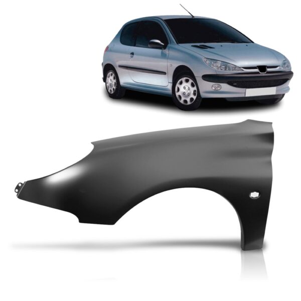 Paralama Peugeot 206 1999 A 2011 Lado Esquerdo Dianteira Esquerda