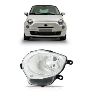 Farol Fiat 500 Manual 2008 09 10 11 2012 Inferior 1ª Linha Esquerdo/motorista