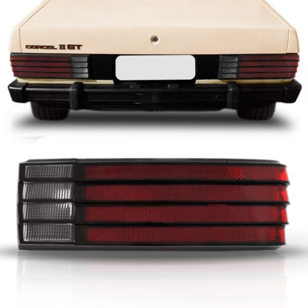 Lanterna Traseira Corcel Il 1978/1984 C/ Furo Preto 1ª Linha Direito