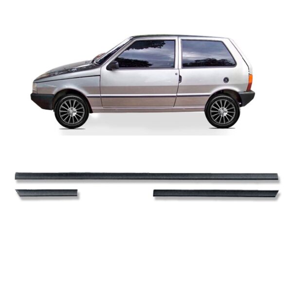 Jogo Friso Lateral Para Uno 2 Portas 1991 A 2003 6peças Fino