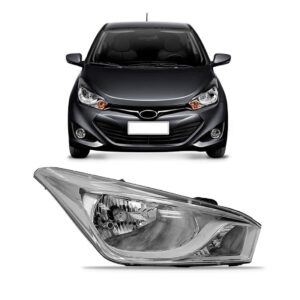 Farol Para Hb20 2012 13 14 15 16 17 18 2019 Cromado Ld Direito/passageiro