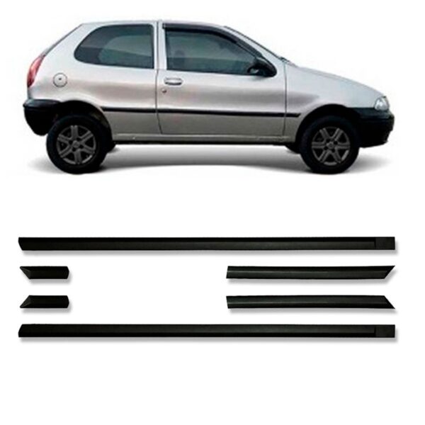 Jogo Friso Lateral Para Palio 2pts 1996 97 98 99 2000 6pcs