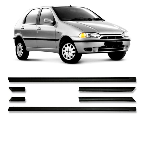 Borrachão Kit Friso Palio 04 Portas 1996 A 2000 Tds Ex Edx
