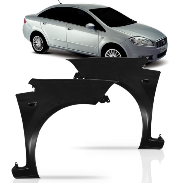 Paralama Fiat Linea 2008 2009 2010 2011 2012 2013 Direito Dianteiro Direito