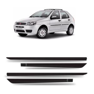 Kit Friso Borrachão Lateral Fiat Palio 2007 2008 4 Portas